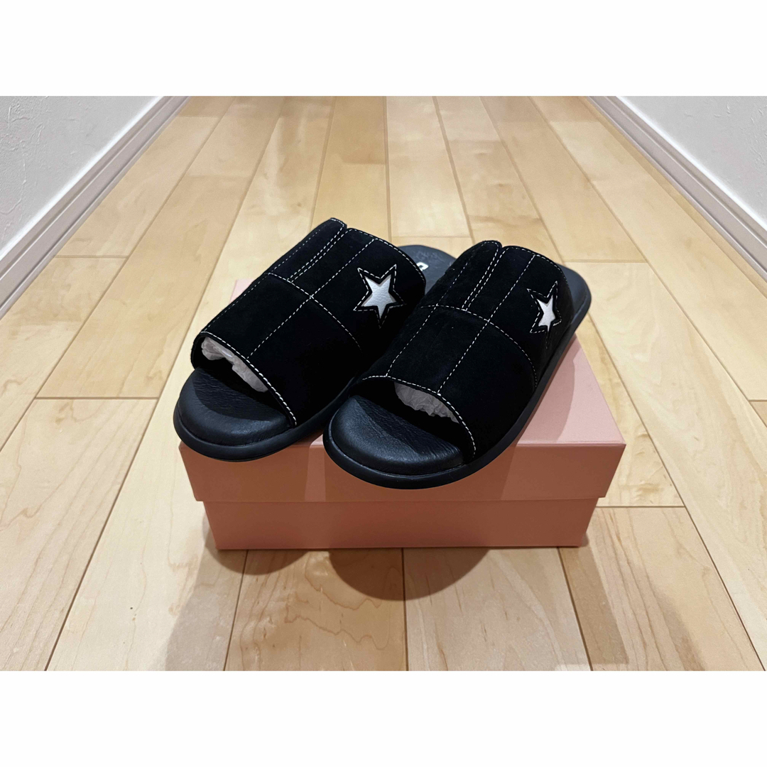 CONVERSE(コンバース)の23.0cm 黒　ワンスターサンダル　ONE STAR sandal アディクト レディースの靴/シューズ(サンダル)の商品写真