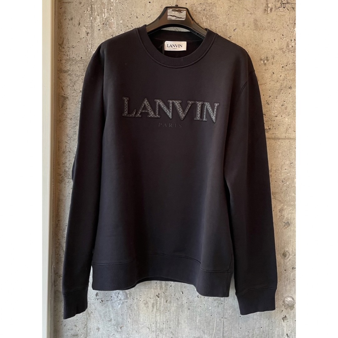 LANVIN PARIS ランバン スウェット トレーナー ブラック XL