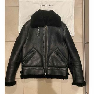 アクネストゥディオズ  Ian Shearling ボアムートンレザージャケット メンズ 46