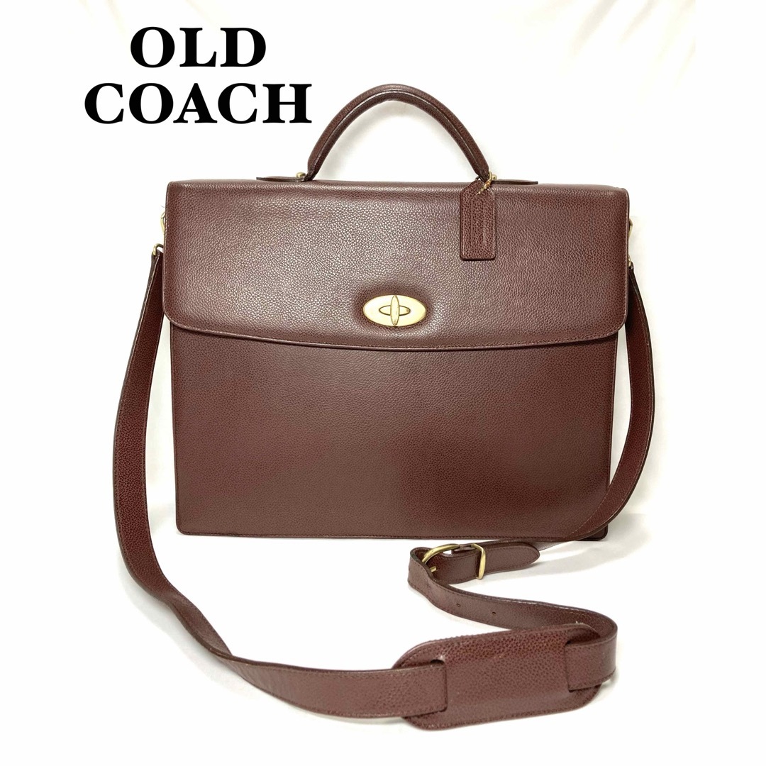 29㎝横幅【美品・希少】COACH オールドコーチ　ショルダーバッグ　イタリア製　4420