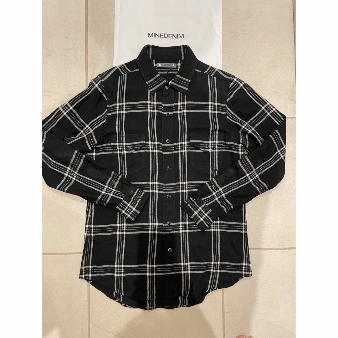 R. Wool Flannel Check Western SH