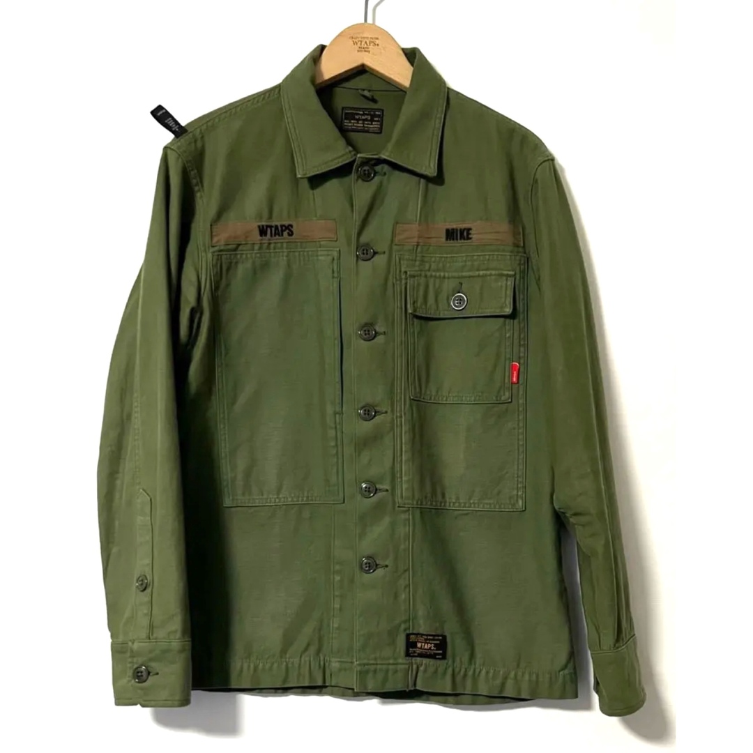 ☆送料無料☆名作☆美品☆WTAPS HBTシャツ OLIVE M ダブルタップス-