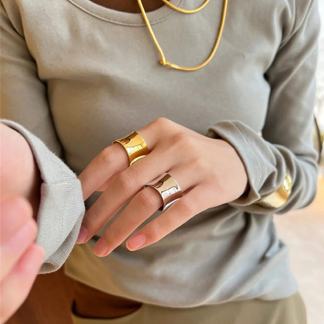 TODAYFUL(トゥデイフル)のWide gourd ring gold No.1165 レディースのアクセサリー(リング(指輪))の商品写真