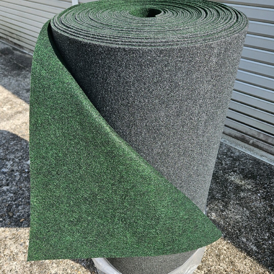【新品】防草シート不織布(グリーン)　巾1m×35m 厚み4㎜ 3