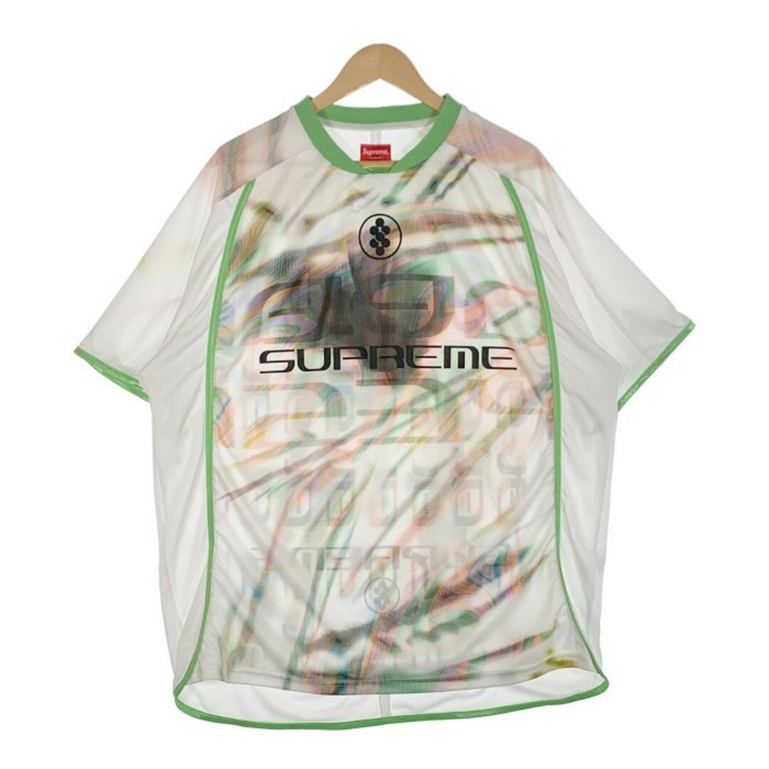 トップスSUPREME シュプリーム 23SS Feedback Soccer Jersey フィードバック サッカージャージ ゲームシャツ ホワイト Size XL