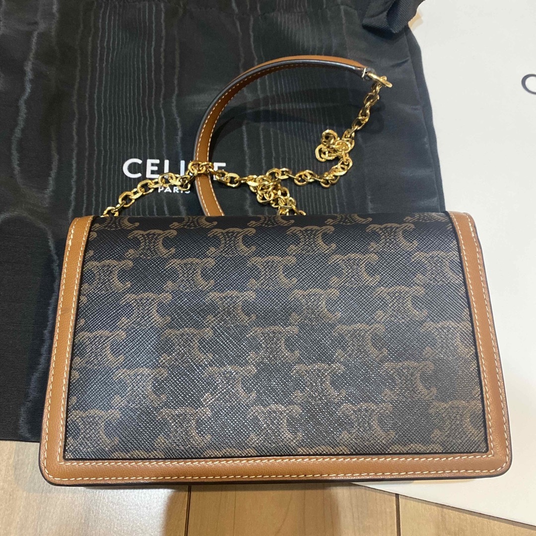 超希少！　CELINE セリーヌ　チェーンウォレット　トリオンフキャンバス