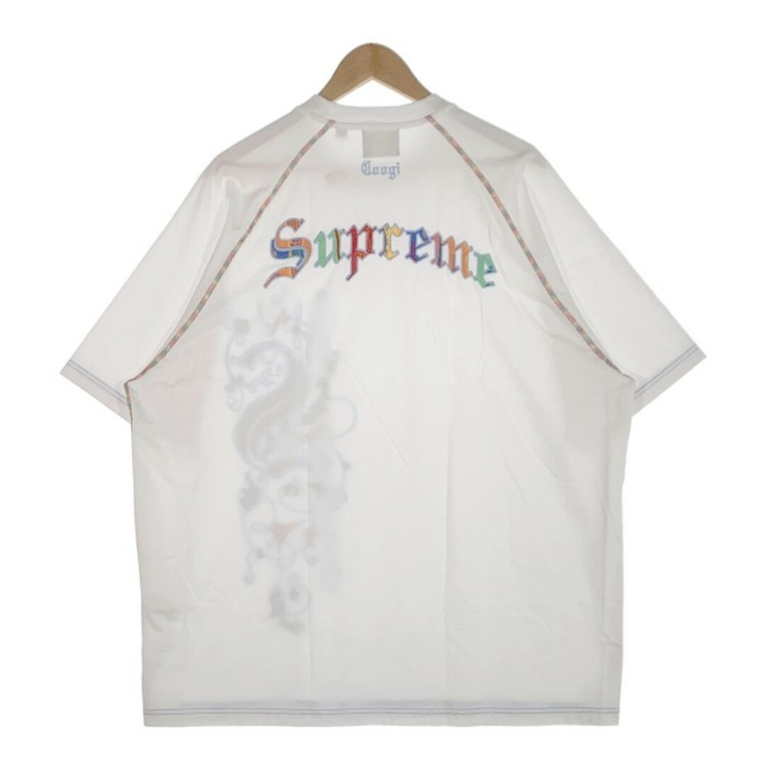 Supreme(シュプリーム)のSUPREME シュプリーム 23SS Coogi クージー Raglan S/S Top ラグラン ショートスリーブトップ 刺繡 Tシャツ ホワイト Size XL メンズのトップス(Tシャツ/カットソー(半袖/袖なし))の商品写真