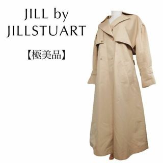 ジルバイジルスチュアート(JILL by JILLSTUART)のジルバイジルスチュアート　極美品　トレンチコート　チェック柄　ベージュ系　M(トレンチコート)