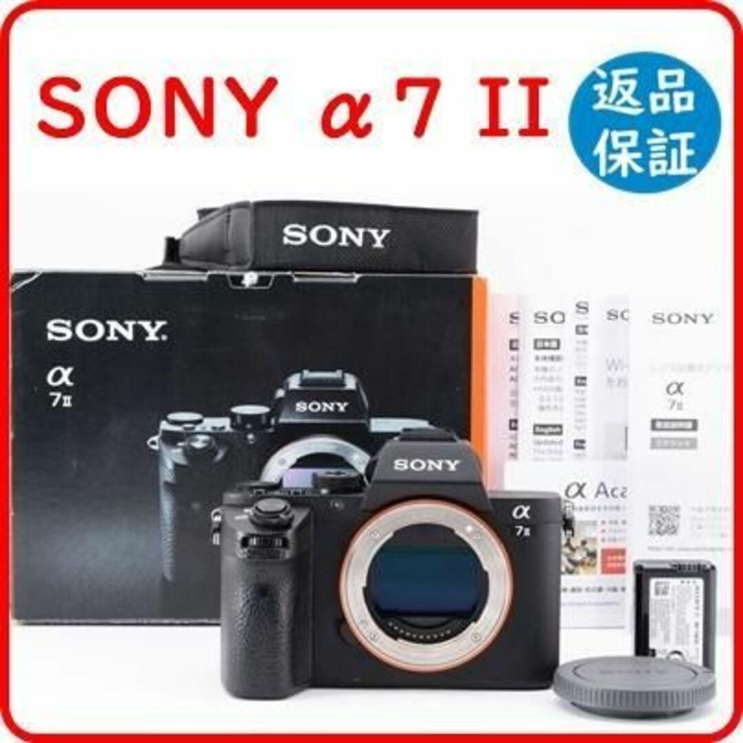 【美品】ソニー Sony α7 II ミラーレス 一《ショット数5630回》