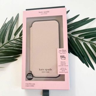 ケイトスペードニューヨーク(kate spade new york)の新品★ケイトスペード iPhone13 PRO ピンクレザー 手帳(iPhoneケース)