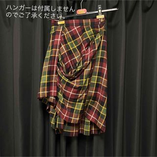 ヴィヴィアン(Vivienne Westwood) チェックスカート ひざ丈スカートの 