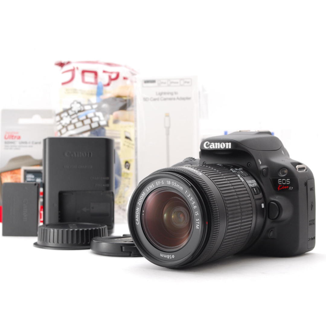 ショット極小、状態◎、カメラデビューに❤️Canon EOS KISS X7-