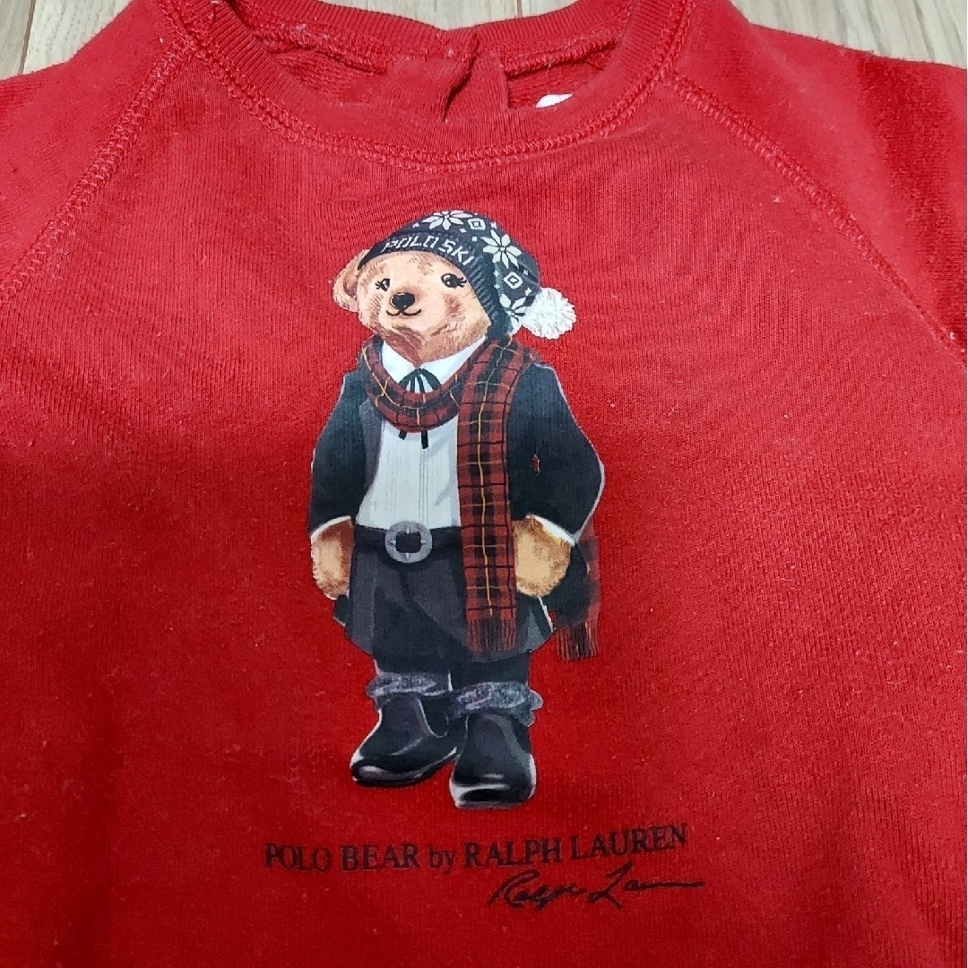 POLO RALPH LAUREN(ポロラルフローレン)のラルフローレン　ワンピース　赤　クリスマス　18m キッズ/ベビー/マタニティのベビー服(~85cm)(ワンピース)の商品写真