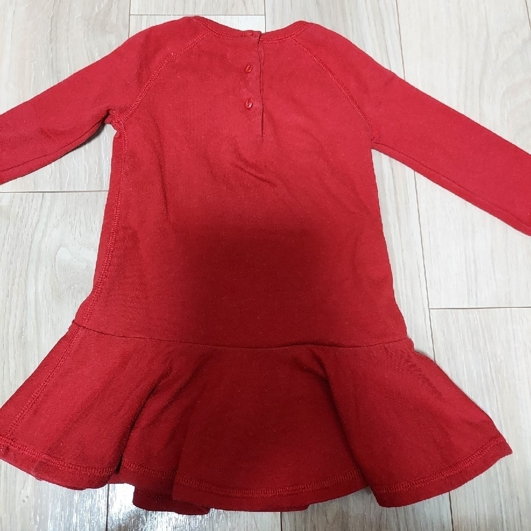 POLO RALPH LAUREN(ポロラルフローレン)のラルフローレン　ワンピース　赤　クリスマス　18m キッズ/ベビー/マタニティのベビー服(~85cm)(ワンピース)の商品写真