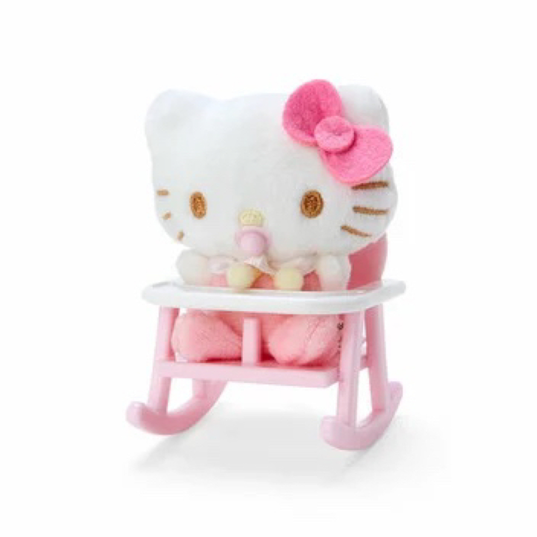 ハローキティ(ハローキティ)の【新品タグ付き】ハローキティ ベビーチェアマスコット サンリオ sanrio エンタメ/ホビーのおもちゃ/ぬいぐるみ(キャラクターグッズ)の商品写真