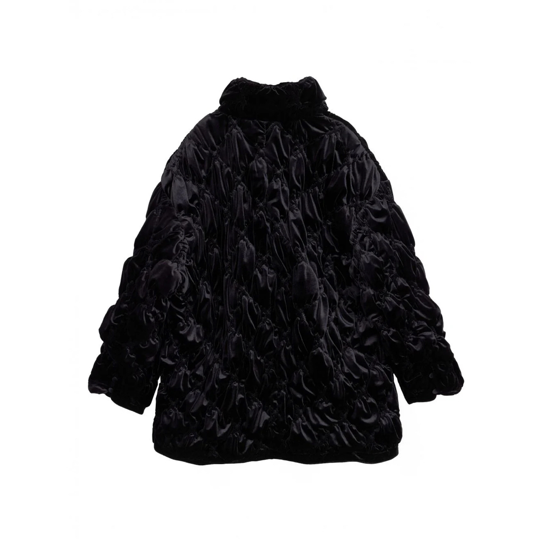 Ameri VINTAGE - VELOUR QUILTING STAND COLLAR BLOUSONの通販 Ameri VINTAGE - VELOUR QUILTING STAND COLLAR BLOUSONの通販