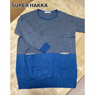 スーパーハッカ(SUPER HAKKA)のSUPER HAKKA 配色セーター(ニット/セーター)