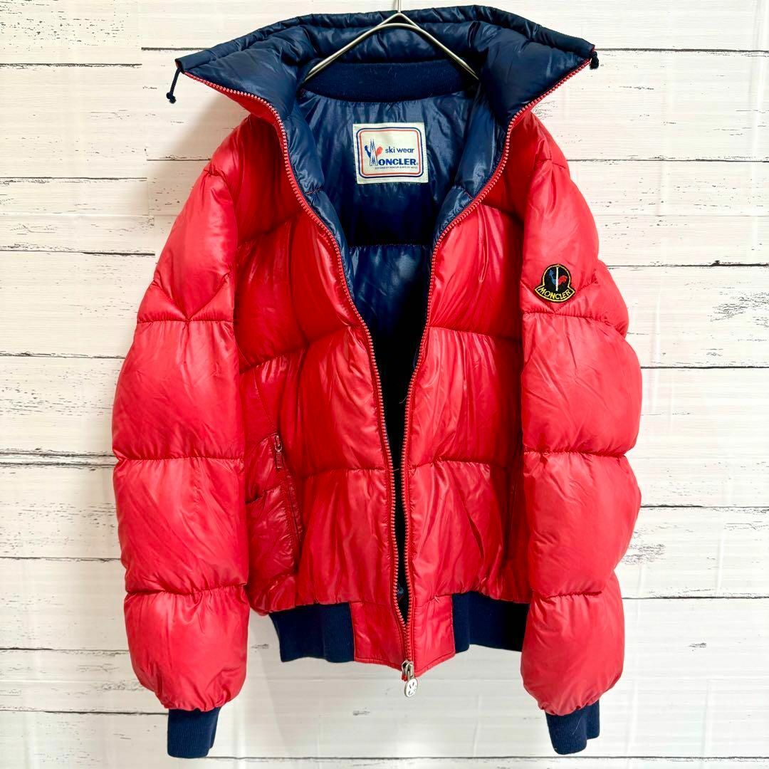 MONCLER - 【美品】MONCLER モンクレール ダウンジャケット レッド