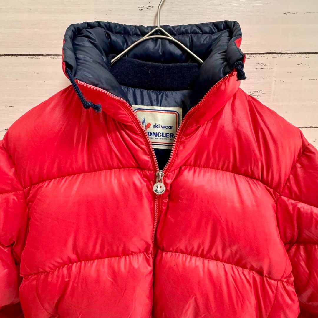 MONCLER - 【美品】MONCLER モンクレール ダウンジャケット レッド