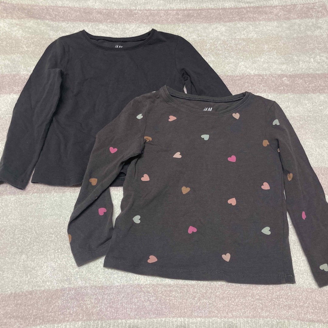 H&M(エイチアンドエム)の薄トップス キッズ/ベビー/マタニティのキッズ服女の子用(90cm~)(Tシャツ/カットソー)の商品写真