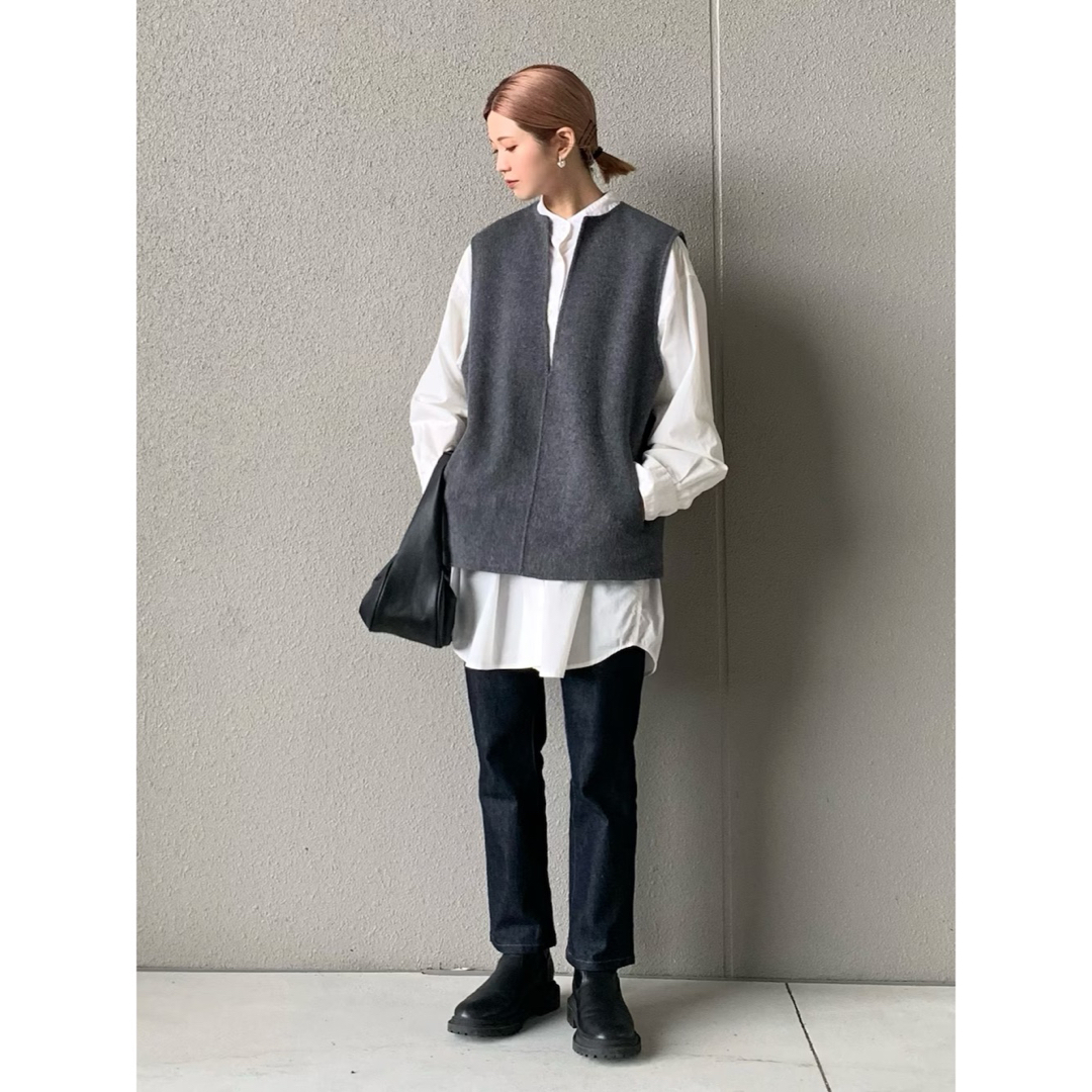 todayful Keyneck Wool Vest