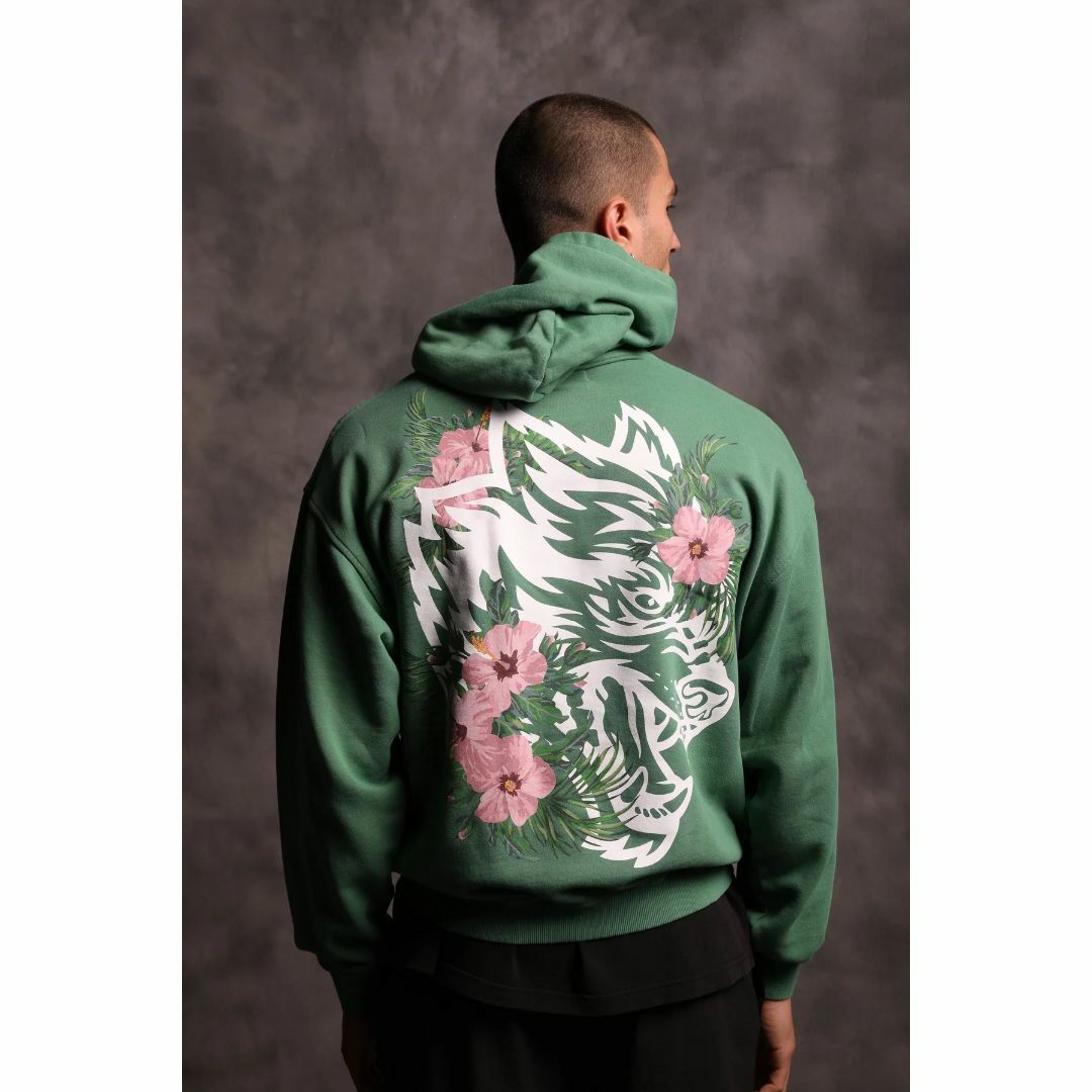 Darc Sport NATIVE WOLF PIERCE HOODIE M 緑