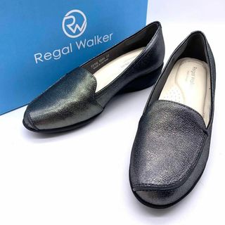 リーガルウォーカー(Regal Walker（REGAL CORPORATION）)の【展示未使用】REGAL WALKER パンプス 22cm 本革 シルバー(ローファー/革靴)