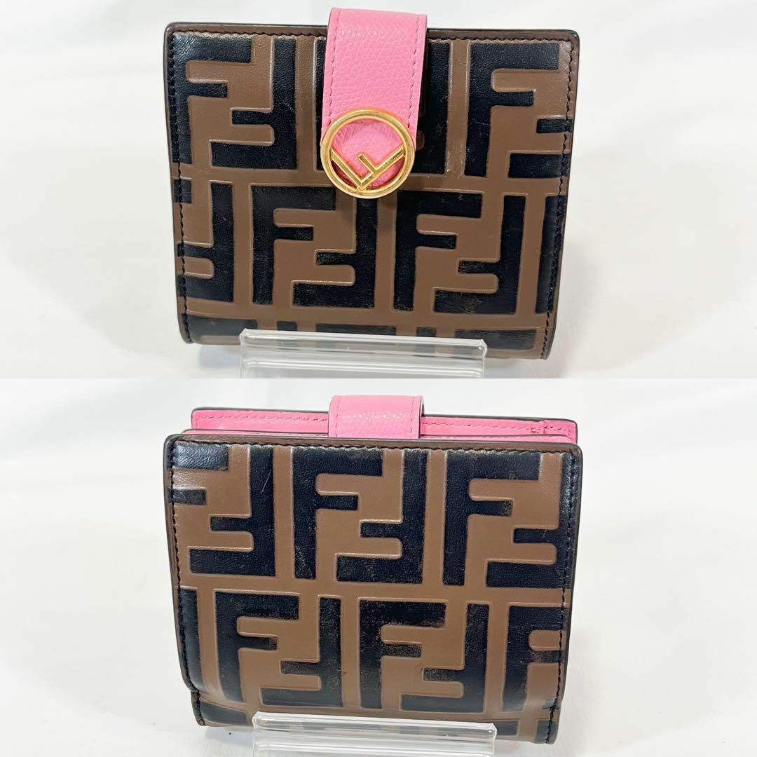 FENDI - ☆箱あり美品☆フェンディ エフイズ 二つ折り財布 ズッカ柄 ...