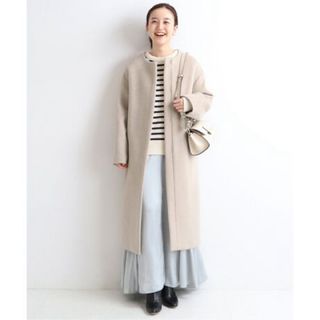 IENA - 美品 近年モデル 20AW イエナ MANTECO社別注 ノーカラーコート