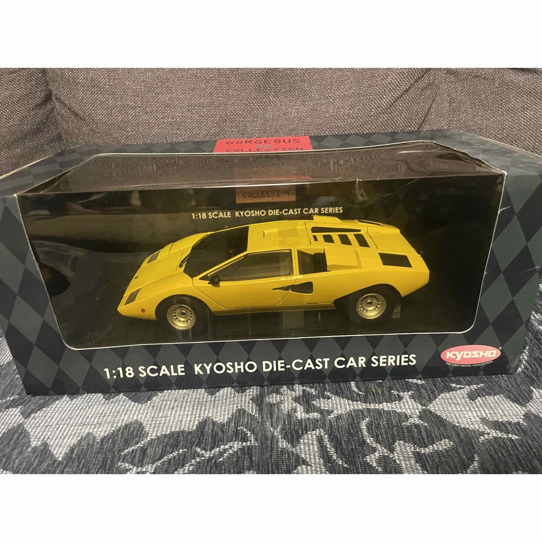 ミニカー京商KYOSHO 1/18 ランボルギーニ カウンタックLP400 イエロー