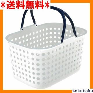 ☆人気商品 平和工業 ランドリー バスケット ドット 浅型 ホワイト 9(その他)