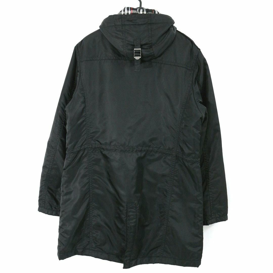 BURBERRY BLACK LABEL(バーバリーブラックレーベル)のバーバリー ブラックレーベル ナイロンフーデッドミリタリーコート / N-3B メンズのジャケット/アウター(モッズコート)の商品写真