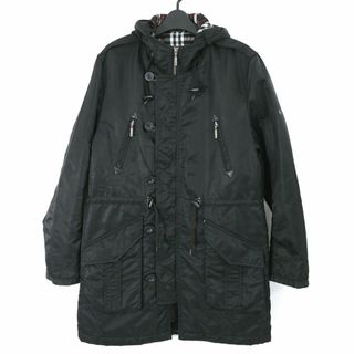 バーバリーブラックレーベル(BURBERRY BLACK LABEL)のバーバリー ブラックレーベル ナイロンフーデッドミリタリーコート / N-3B(モッズコート)