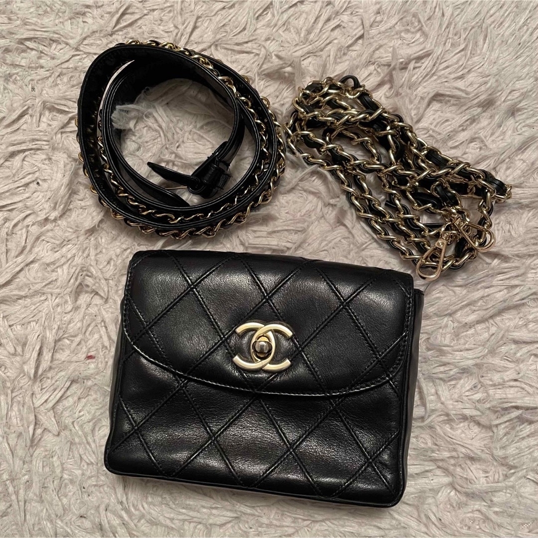 CHANEL★ビコローレ ウエストポーチ チェーンショルダー バッグ | フリマアプリ ラクマ