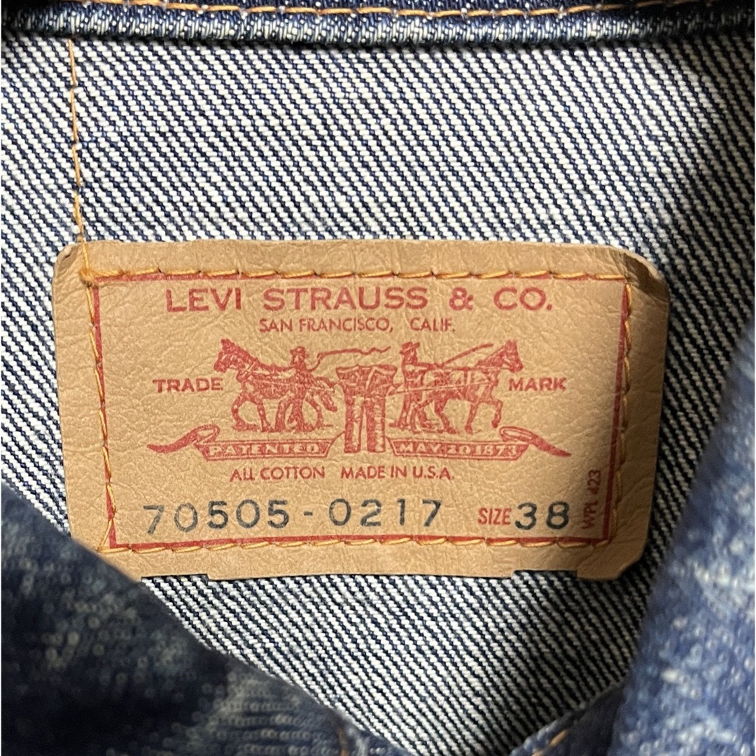 1960s LEVIS 70505E デニムジャケット 真紺 1960s LEVIS 70505E デニムジャケット 真紺
