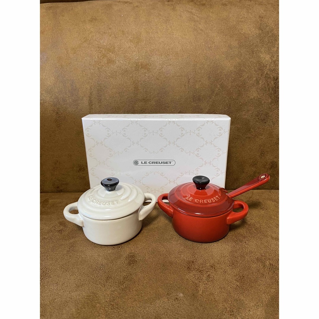 LE CREUSET(ルクルーゼ)のル・クルーゼ　プチココットセット　スプーン付き インテリア/住まい/日用品のキッチン/食器(食器)の商品写真