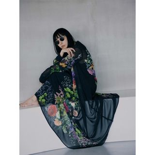 アメリヴィンテージ(Ameri VINTAGE)のAmeri  UND 2WAY DARIA V NECK DRESS(ロングワンピース/マキシワンピース)