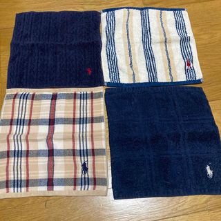 ラルフローレン(Ralph Lauren)のラルフローレン Ralph Lauren チェック・タオルハンカチ4枚セット(ハンカチ/ポケットチーフ)