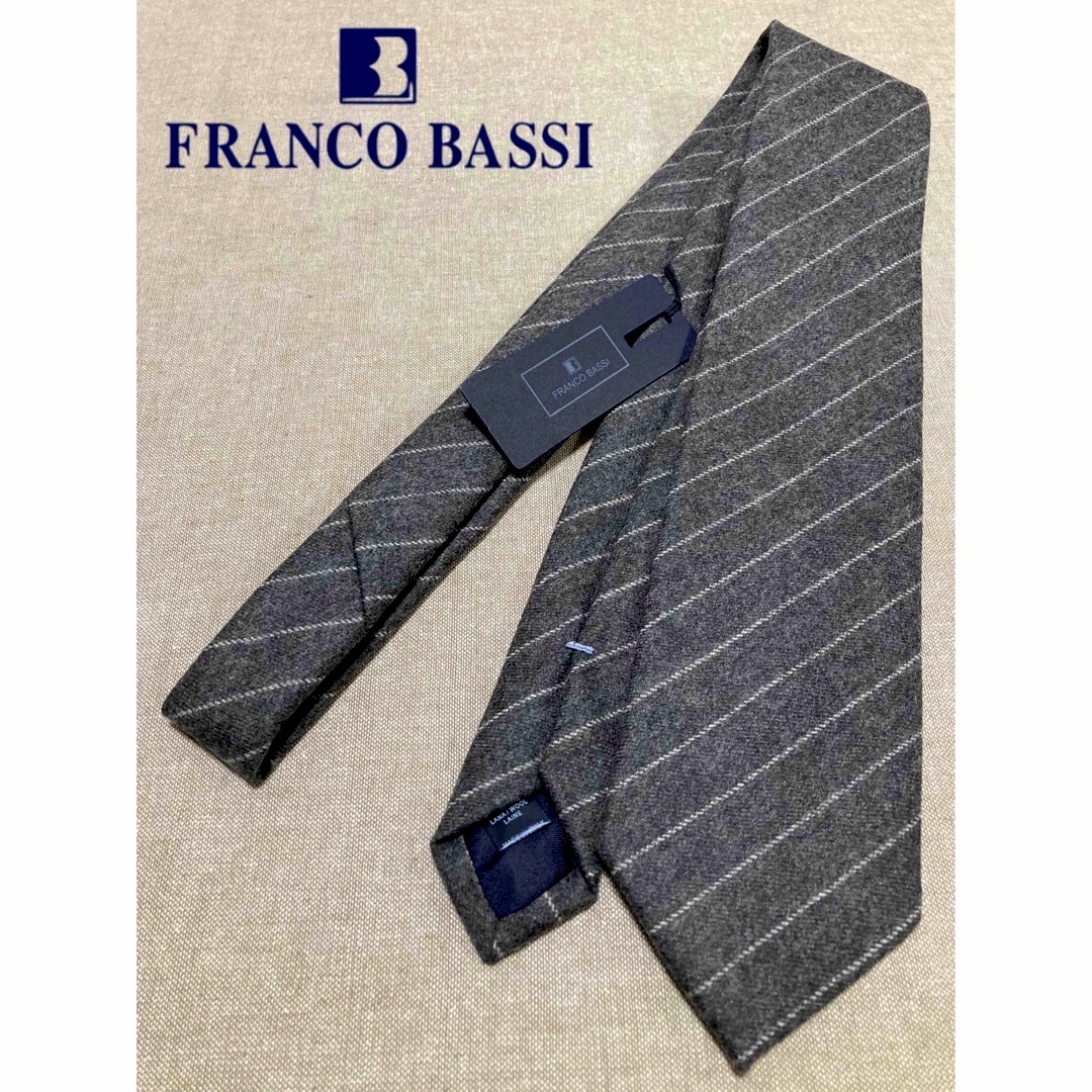 FRANCO BASSI(フランコバッシ)の【新品】FRANCO BASSI／フランコバッシ／ストライプ／王冠エンブレム メンズのファッション小物(ネクタイ)の商品写真