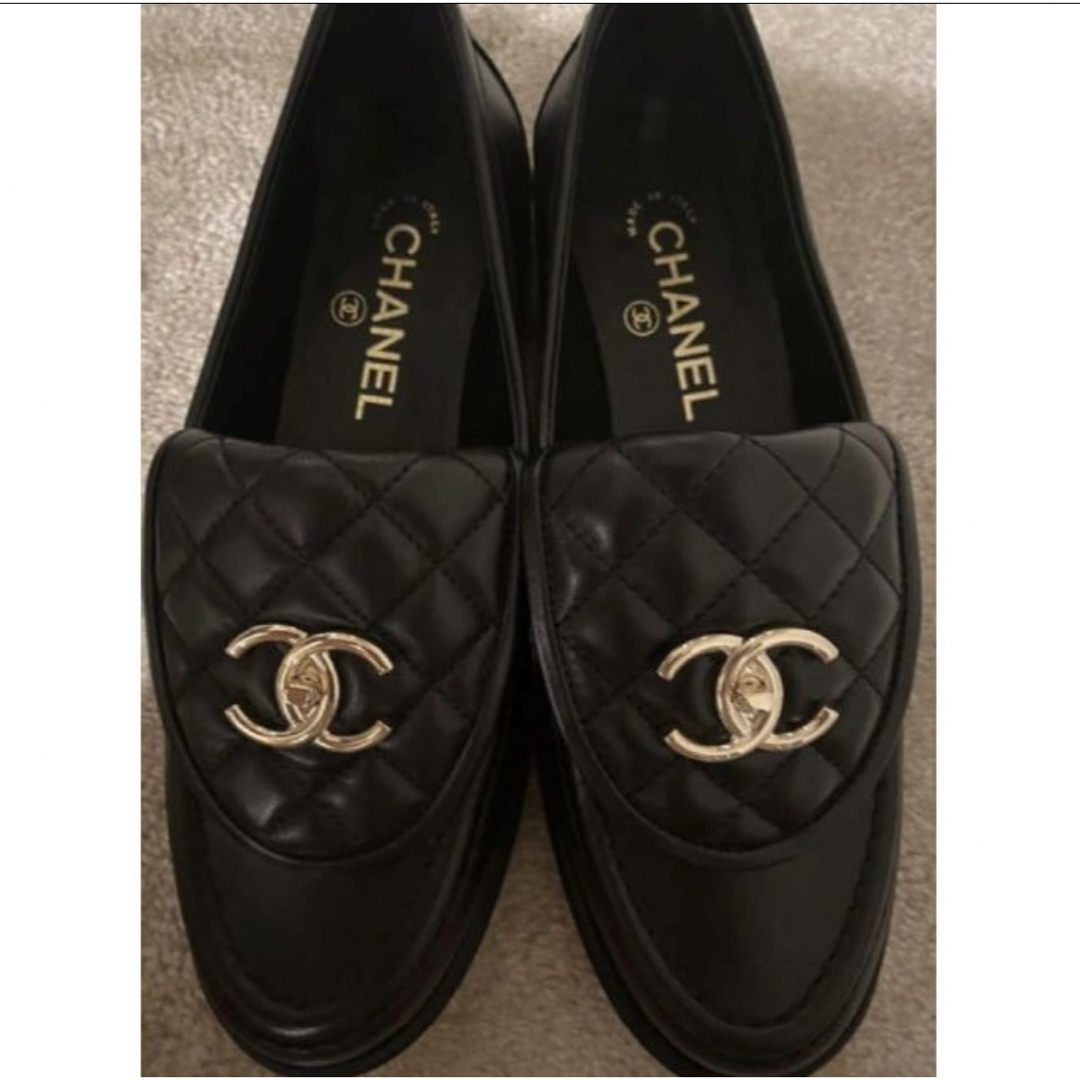 CHANEL シャネル　ローファー　ターンロック38 (24cm)美品