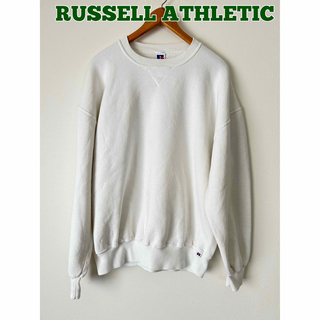 ラッセルアスレティック(Russell Athletic)のRUSSELL ATHLETIC スウェット　トレーナー　ホワイト(スウェット)