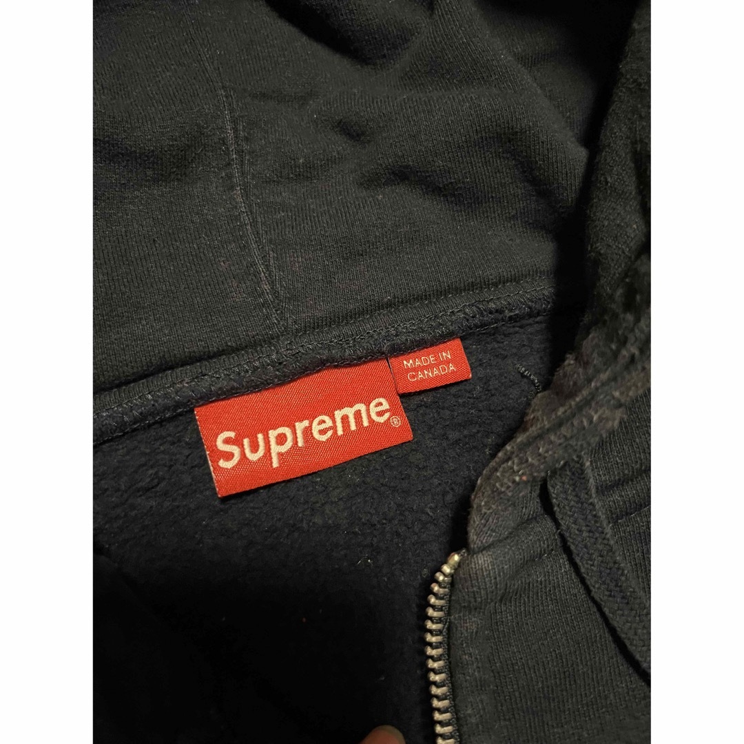 supreme パーカー　Lサイズ　ネイビー