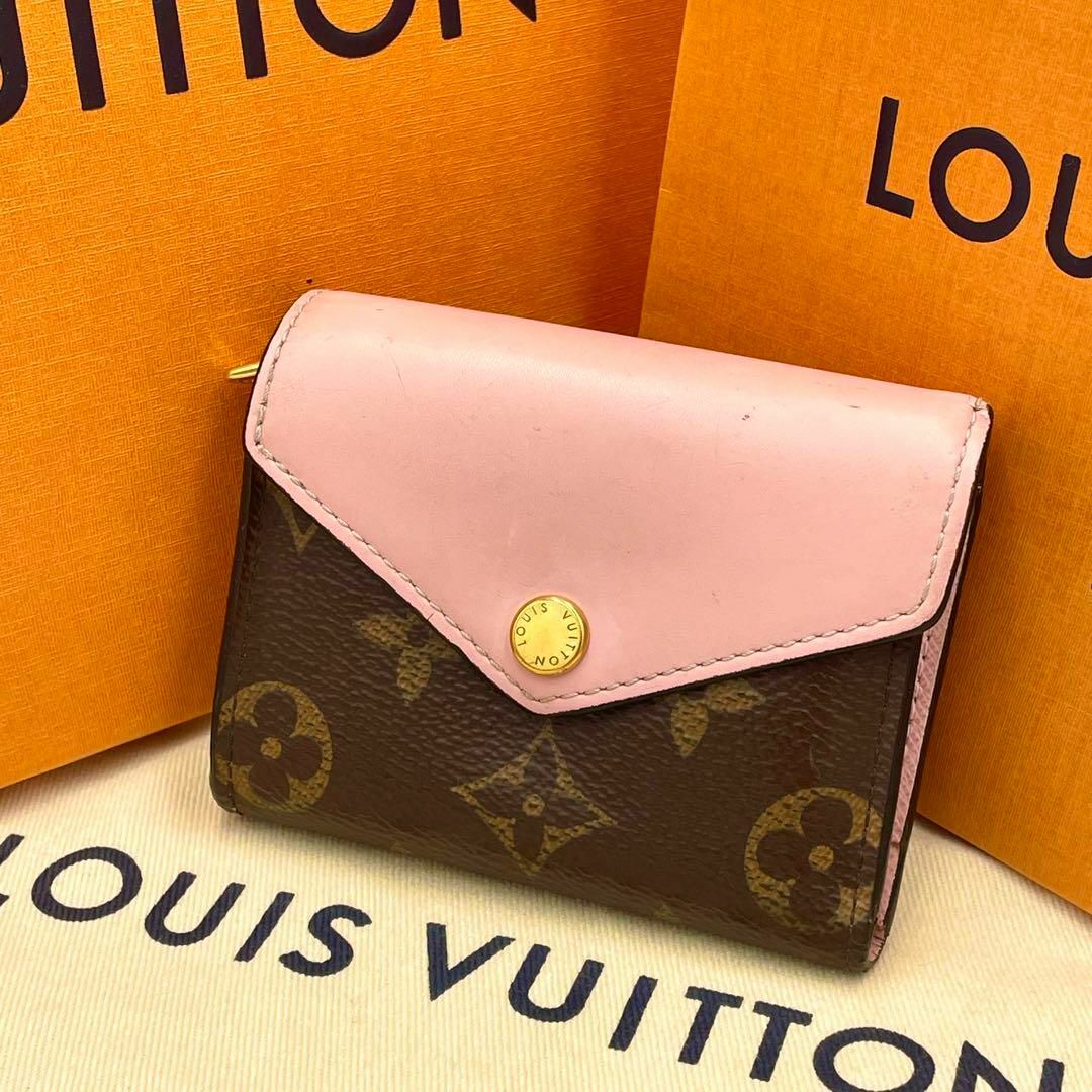 LOUIS VUITTON - LOUIS VUITTON 三つ折り ミニ財布 モノグラム ...