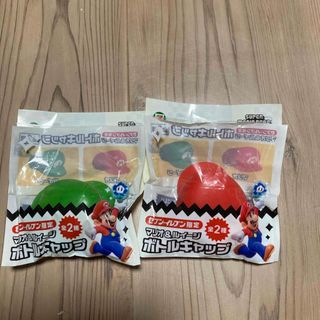 ニンテンドウ(任天堂)のマリオ　ルイージ　ボトルキャップ(キャラクターグッズ)