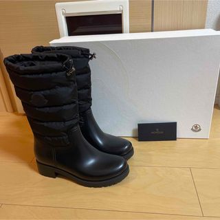 4 MONCLER HYKE パデッドナイロンu0026ラバー スノーブーツ 38-