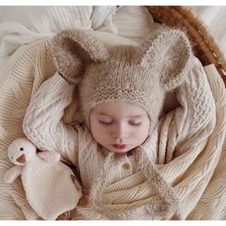 Caramel baby&child - kiddy stuff Koala Hat Light Beige 2-4yの通販 ...