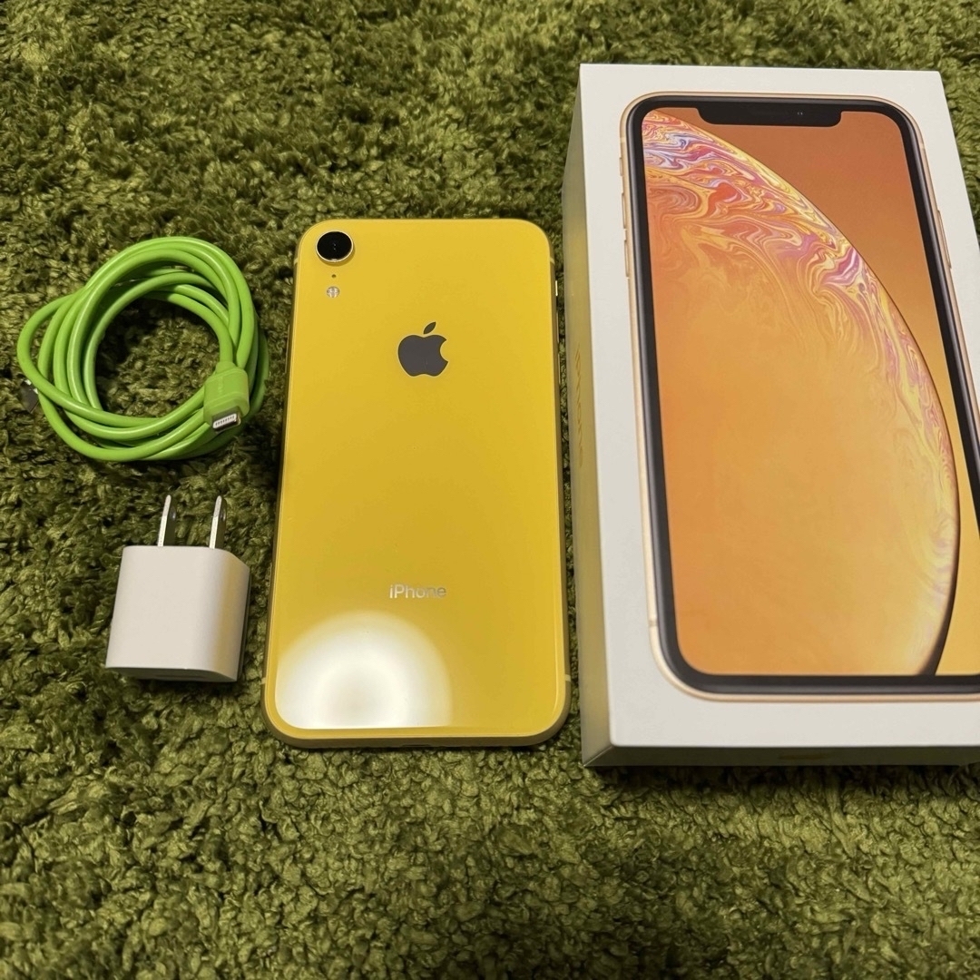 iPhone XR 128GB イエロー sim解除済み