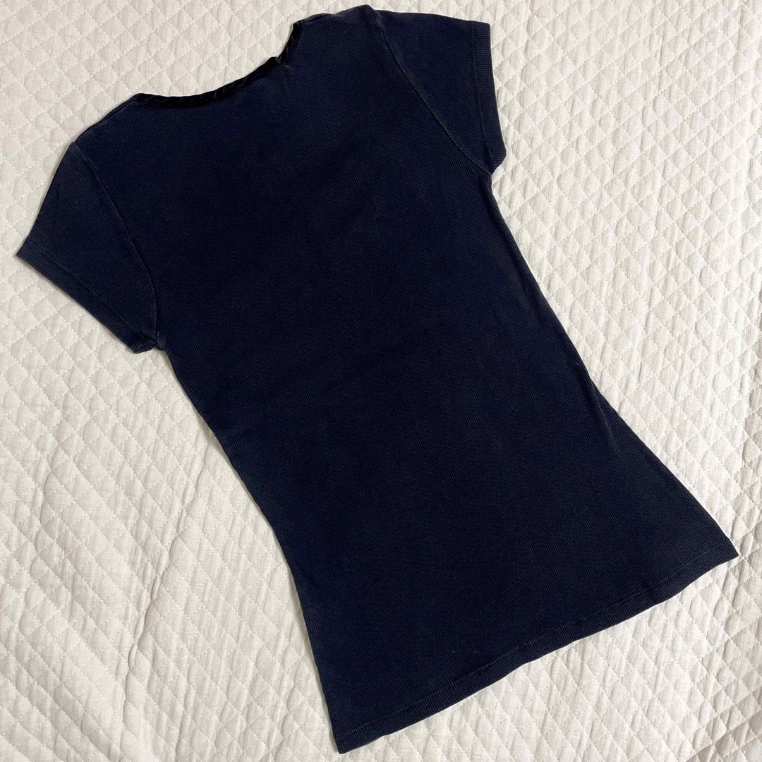 CHARLOTTE TARANTOLA ビジューボタンカットソー 黒 メンズのトップス(Tシャツ/カットソー(半袖/袖なし))の商品写真