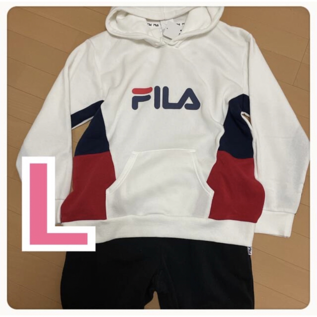 FILA(フィラ)のFILA・L・パーカーセットアップ裏起毛・新品/MC0P-210 レディースのルームウェア/パジャマ(ルームウェア)の商品写真