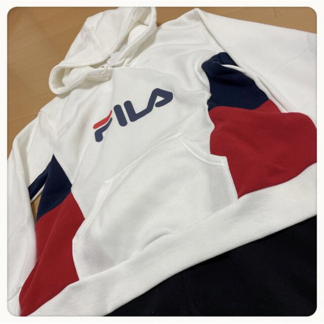 FILA(フィラ)のFILA・L・パーカーセットアップ裏起毛・新品/MC0P-210 レディースのルームウェア/パジャマ(ルームウェア)の商品写真